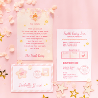 Thumbnail for Tooth Fairy Letter Set - Personalised (Pink)