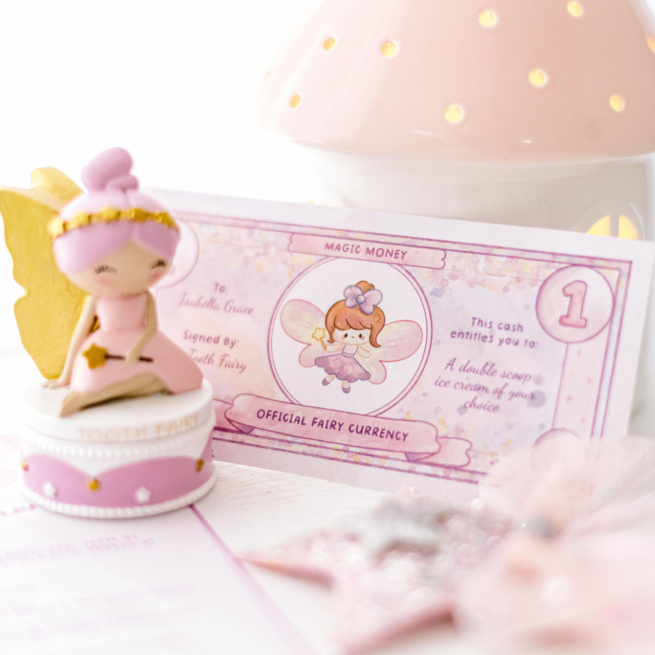 Tooth Fairy Currency - Personalised (Purple)